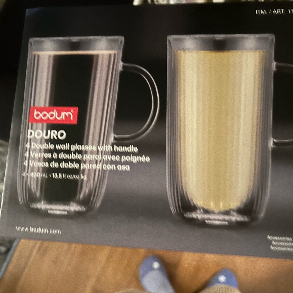 Bodum Double Wall Glasses with Handle